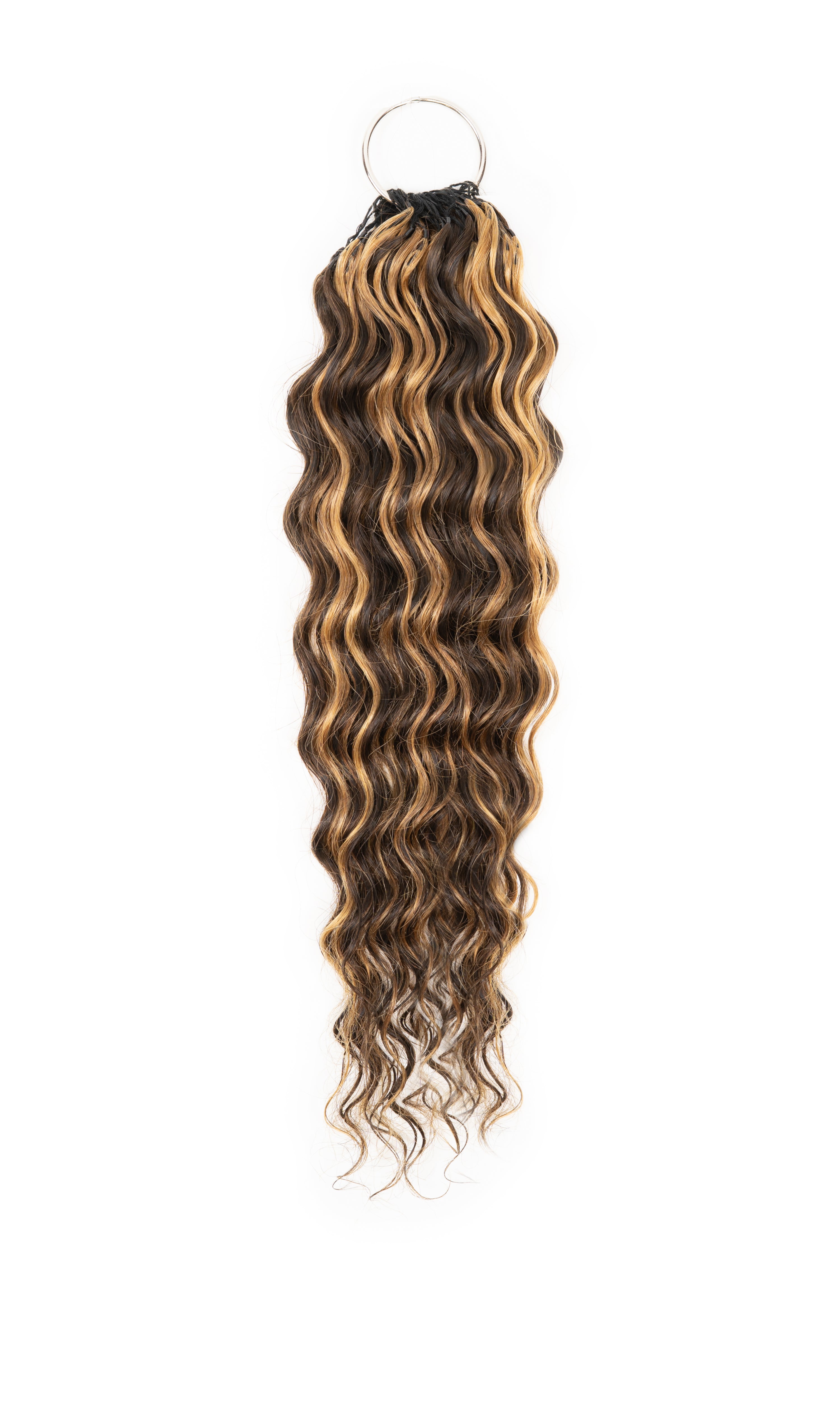 Chesed Hair Seamless Wet & Wavy Handmade Feather Crochet Braid Natural Black Human Hair Extensions