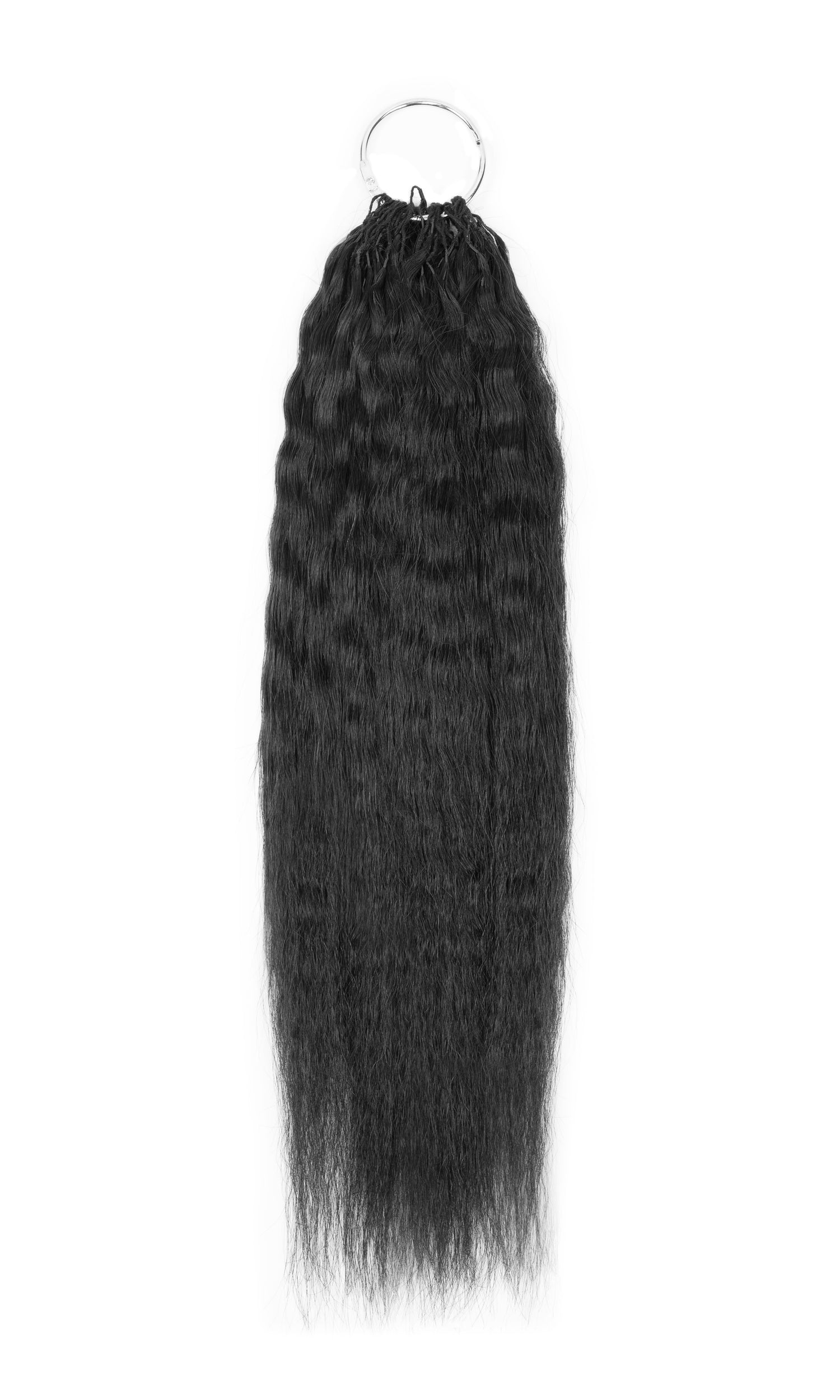 Chesed Hair Seamless Kinky Straight Handmade Feather Crochet Braid Natural Black Human Hair Extensions