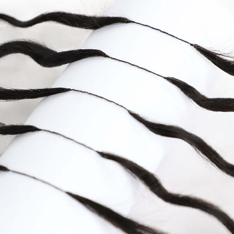 Chesed Hair Seamless Body Wave Handmade Feather Crochet Braid Natural Black Human Hair Extensions